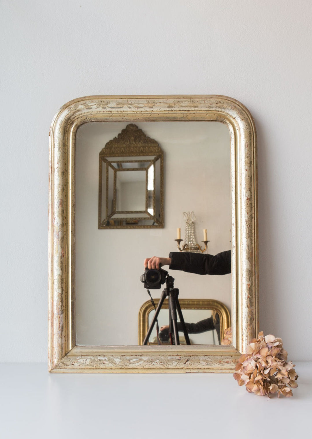 espejo antiguo dorado francés vintage mirror louis philippe
