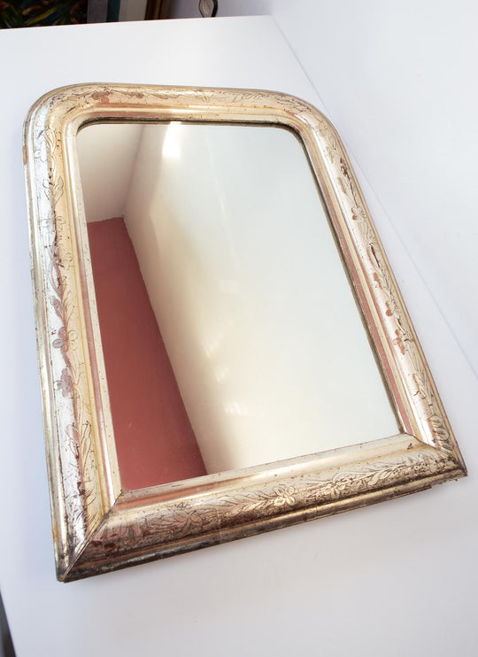 Espejo Louis Philippe madera dorada s. XIX Luis Felipe French gilded miroir