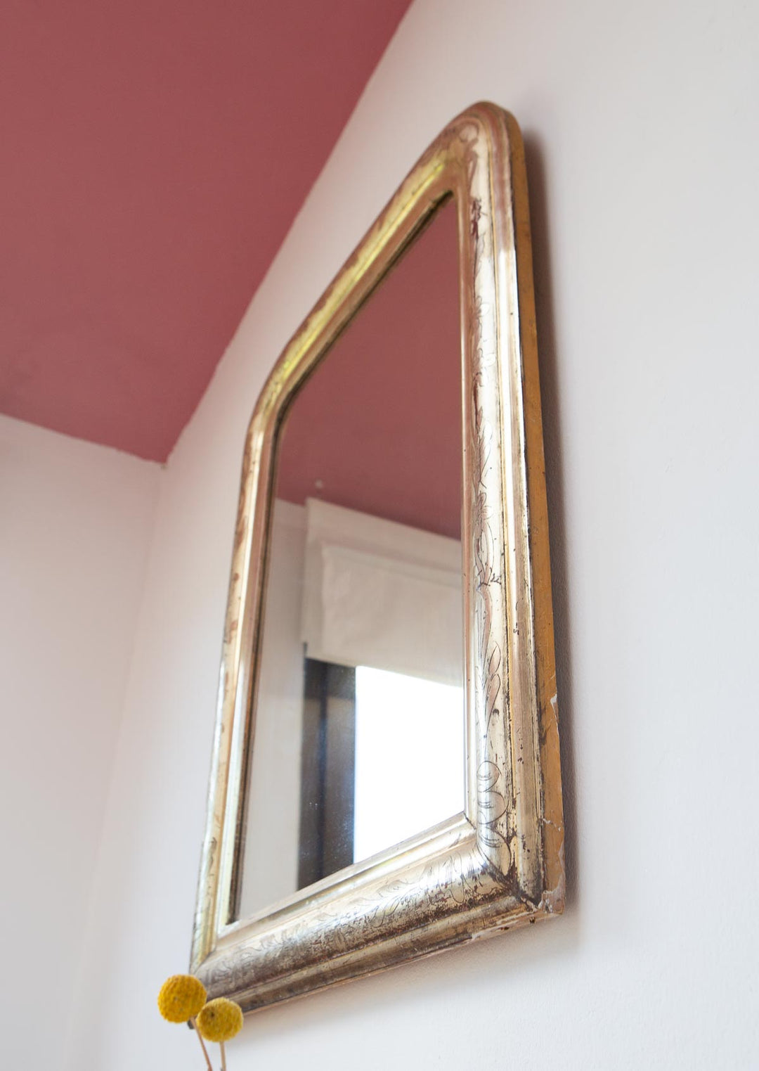 Espejo Louis Philippe madera dorada s. XIX Luis Felipe French gilded miroir