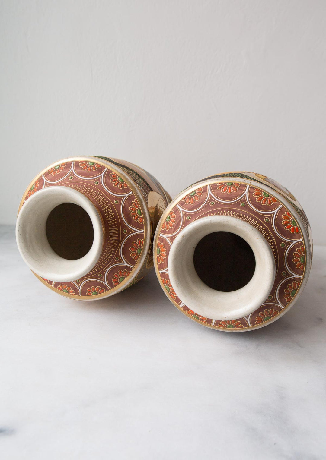 Pareja jarrones japoneses Satsuma (VENDIDOS)