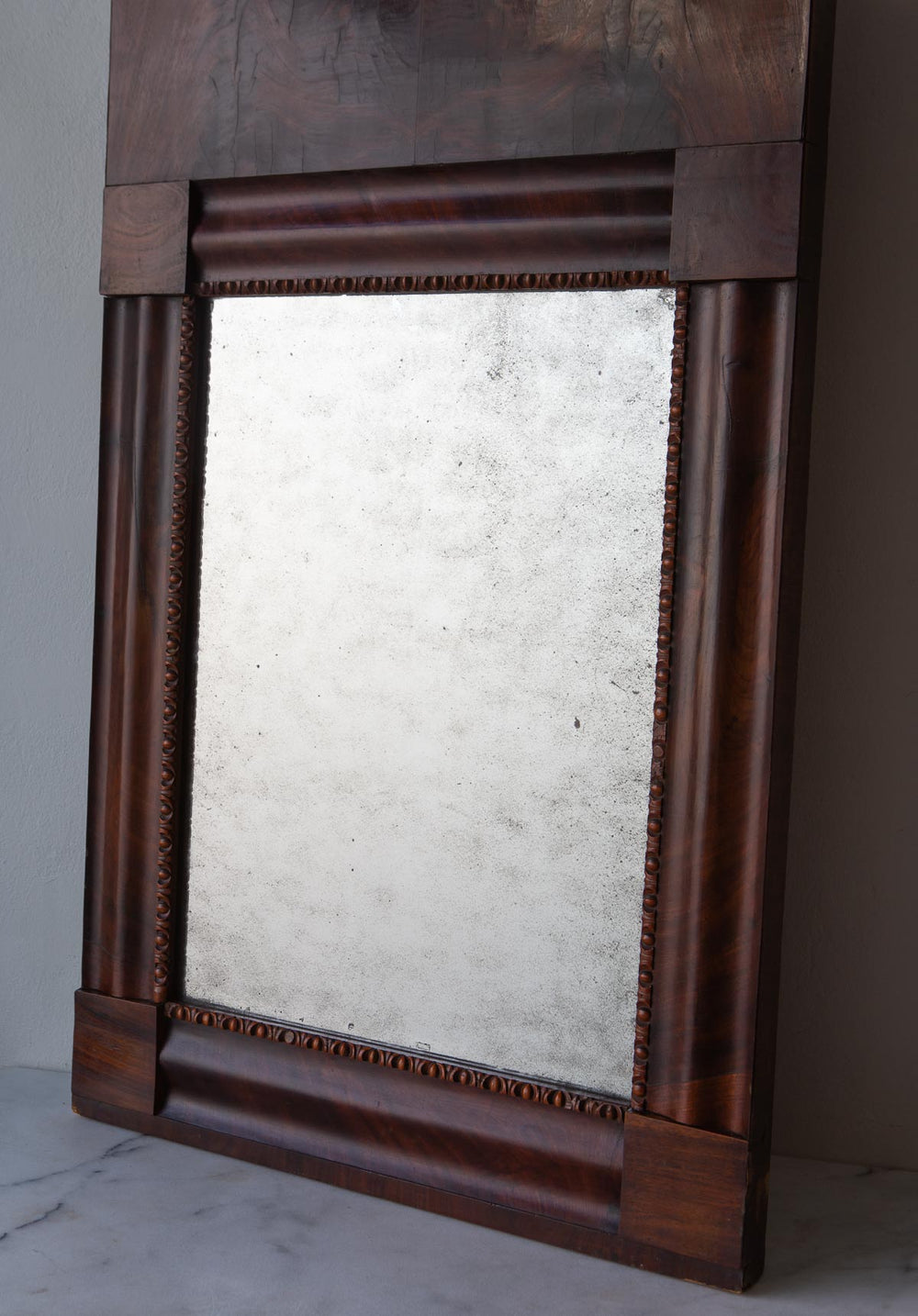 Antiguo espejo caoba mercurio principios s. XIX miroir acajou antique french mirror