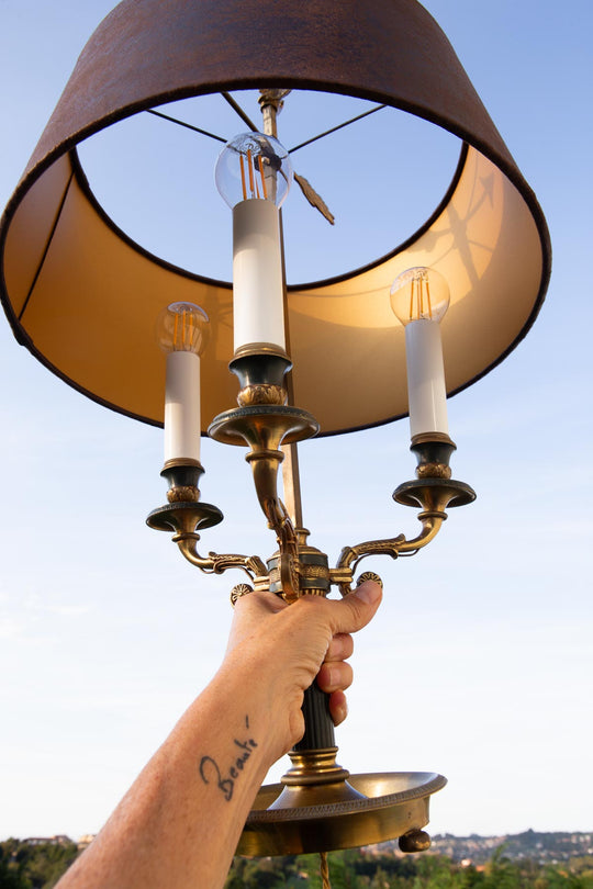 lámpara bouillote francesa antigua