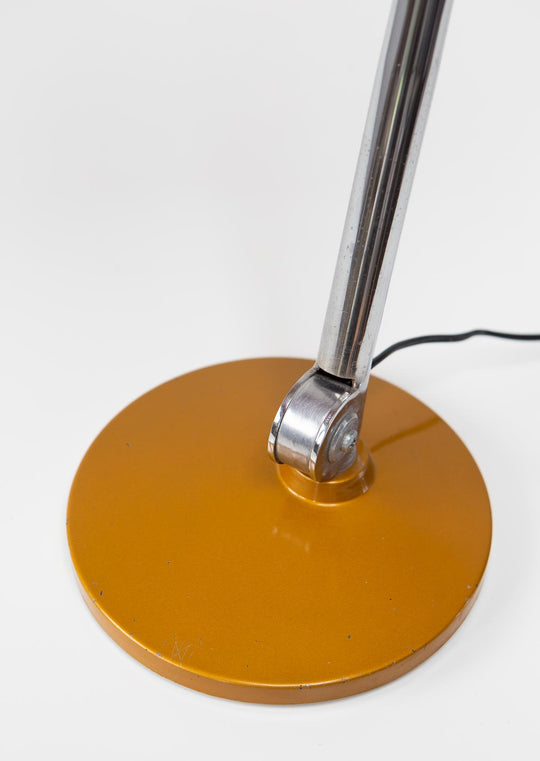 Lámpara de mesa FASE Faro ocre años 70