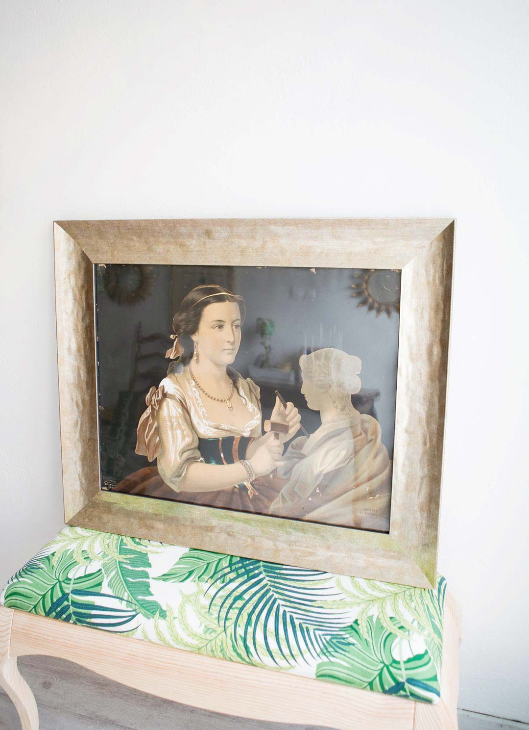 Cromolitografía La Escultura. Adolphe Lafosse. Francia 1856