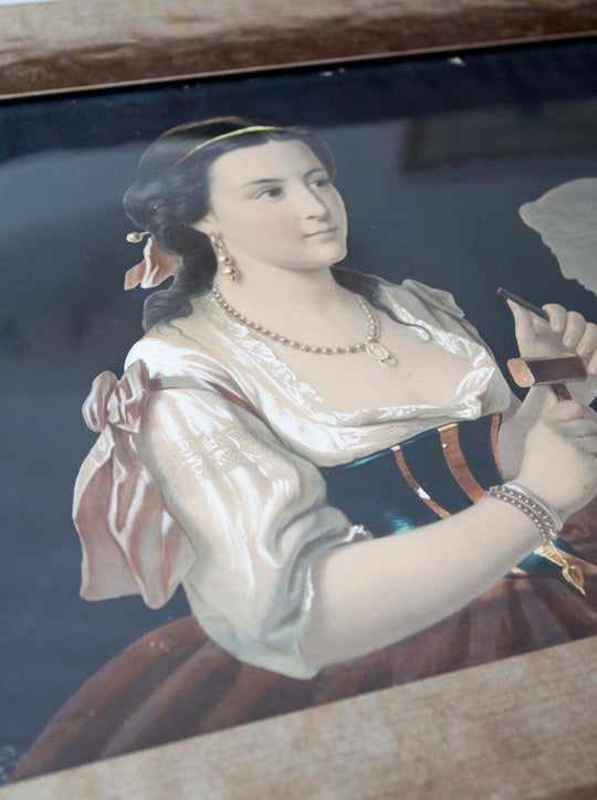 Cromolitografía La Escultura. Adolphe Lafosse. Francia 1856