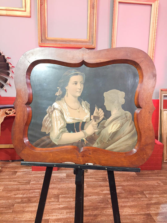 Cromolitografía La Escultura. Adolphe Lafosse. Francia 1856