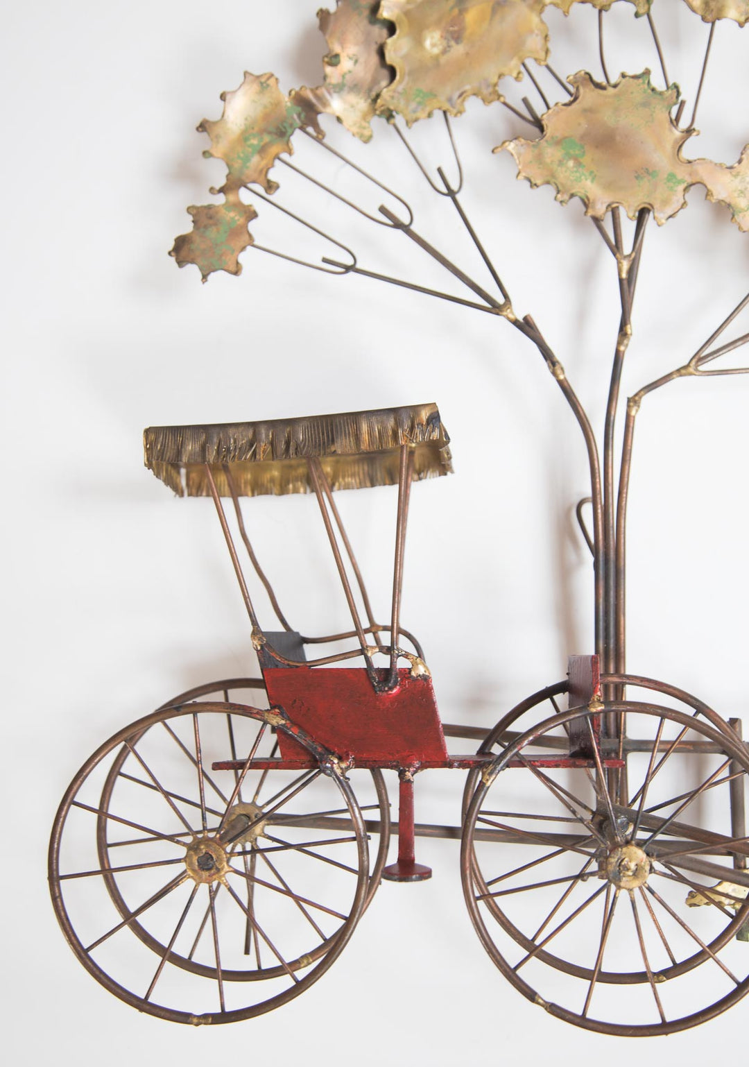 Escultura carroza Curtis Jeré firmada  metal vintage sculpture