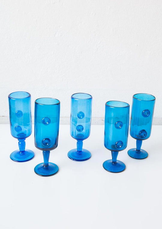 Copas francesas de vidrio soplado Biot French glass cups