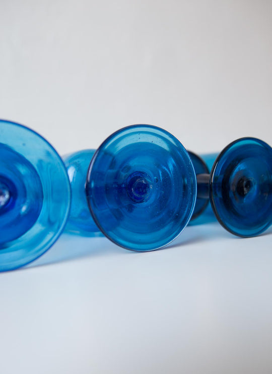 Copas francesas de vidrio soplado Biot French glass cups