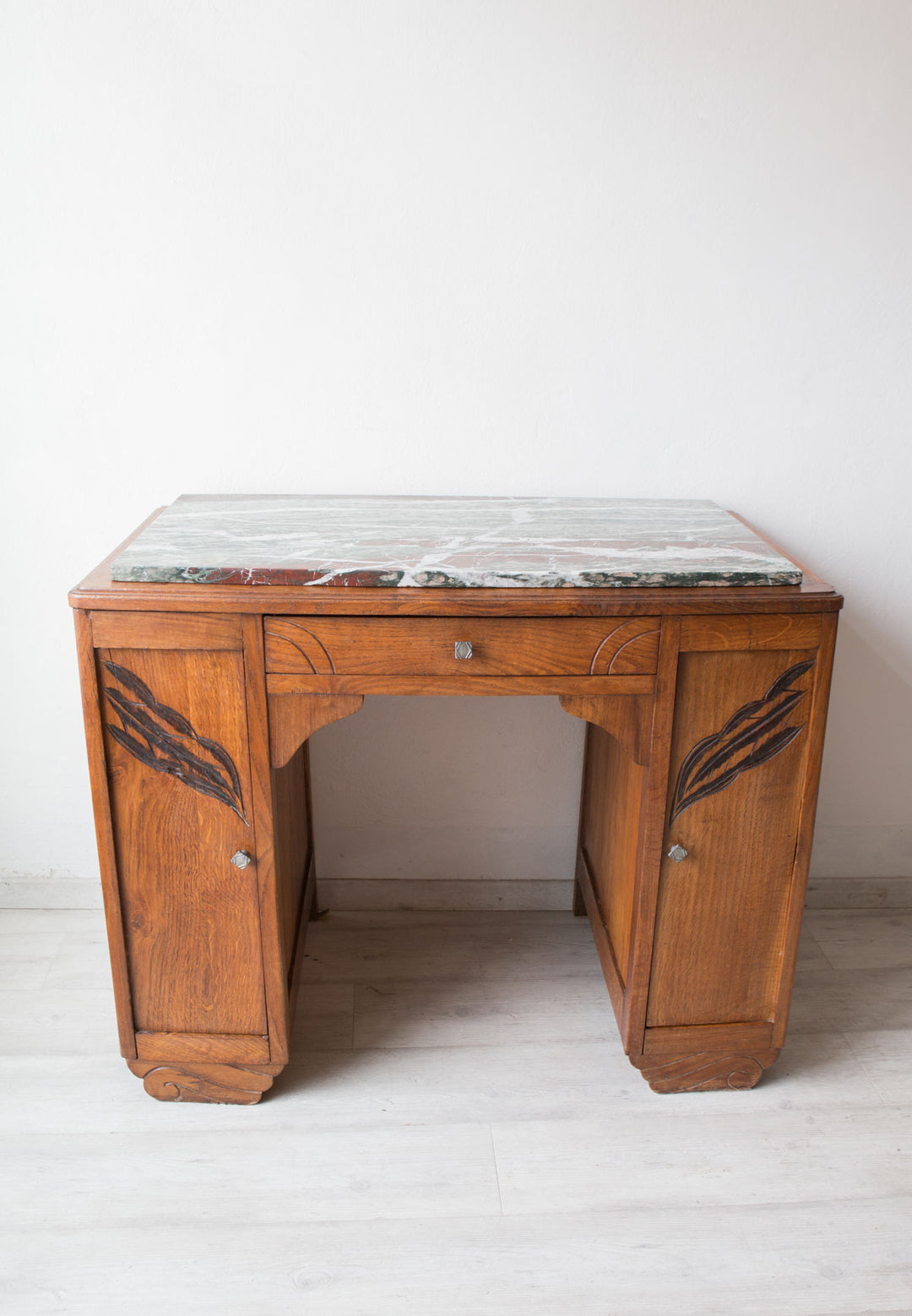 Antiguo escritorio con espejo francés art decó años 30 (100 cm)