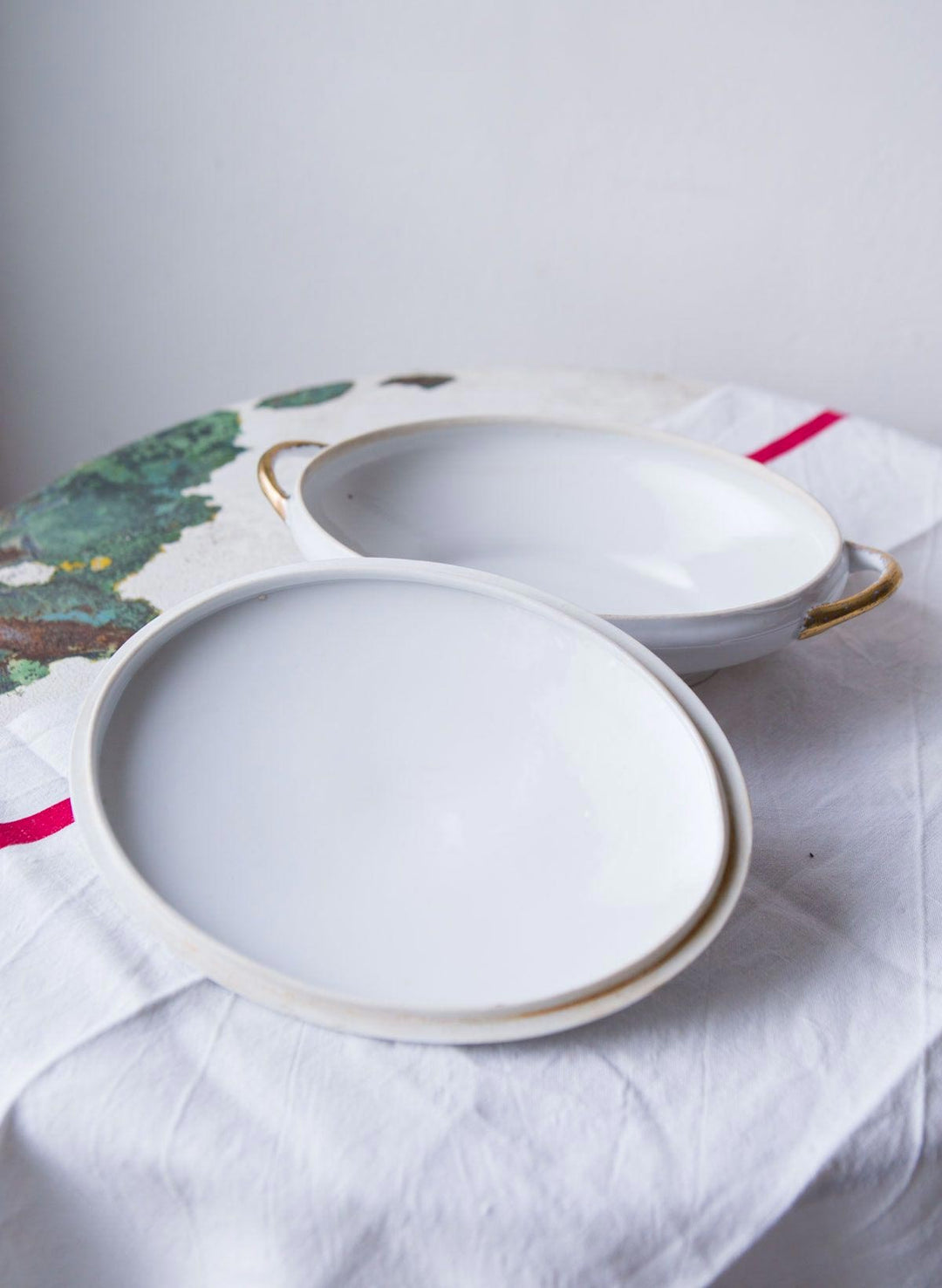 Sopera porcelana A. Hache finales XIX antique french limoges tureen