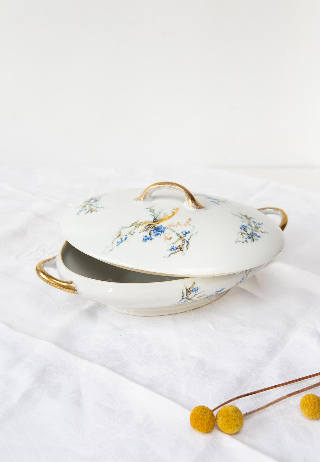 antigua sopera porcelana adolphe hache vierzon  antique french tureen