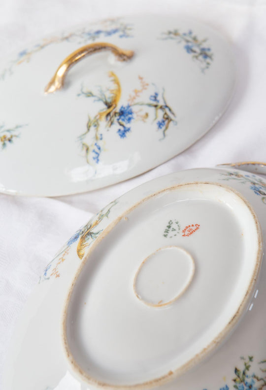 antigua sopera porcelana adolphe hache vierzon  antique french tureen
