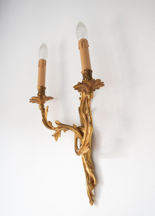 aplique bronce vintage rocaille rocalla
