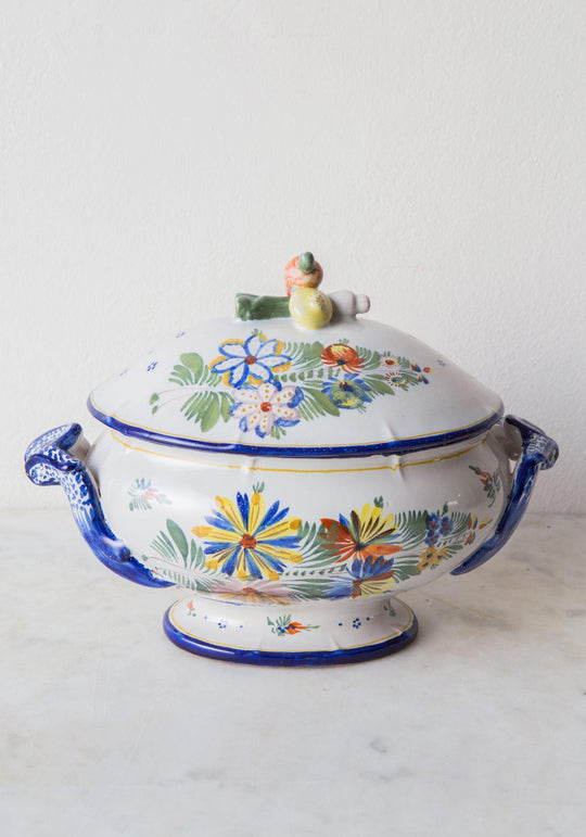 Gran sopera terre cuite Montagnon s. XIX french 19th century tureen