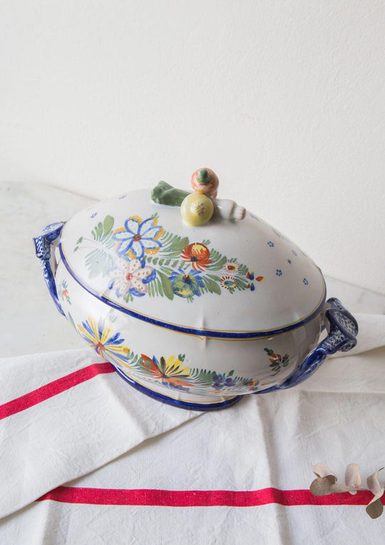 Gran sopera terre cuite Montagnon s. XIX french 19th century tureen