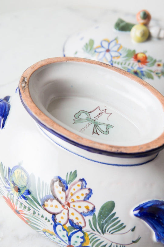 Gran sopera terre cuite Montagnon s. XIX french 19th century tureen