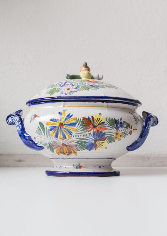 Gran sopera terre cuite Montagnon s. XIX french 19th century tureen