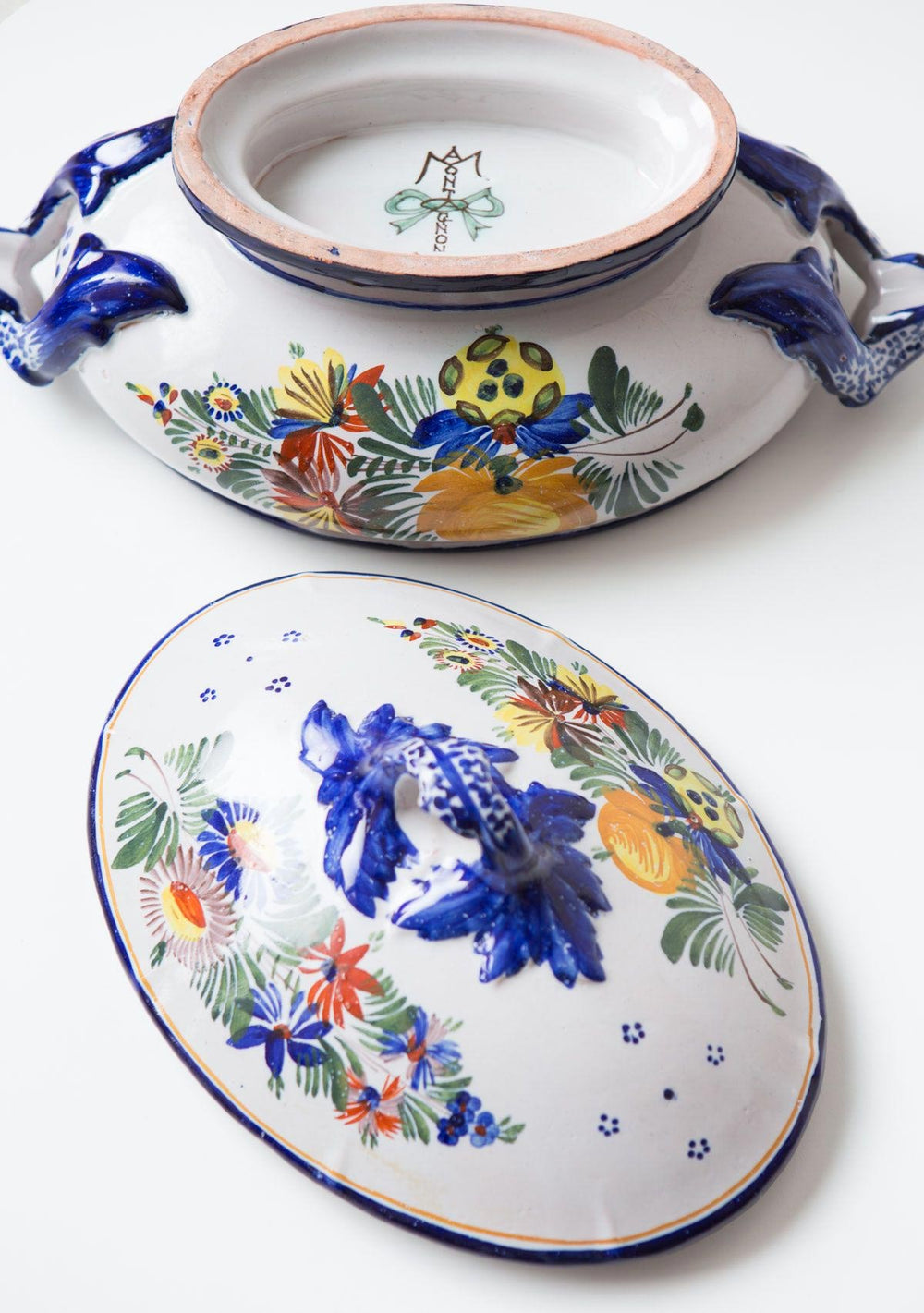 Sopera terre cuite Montagnon aprox. 1900 french tureen