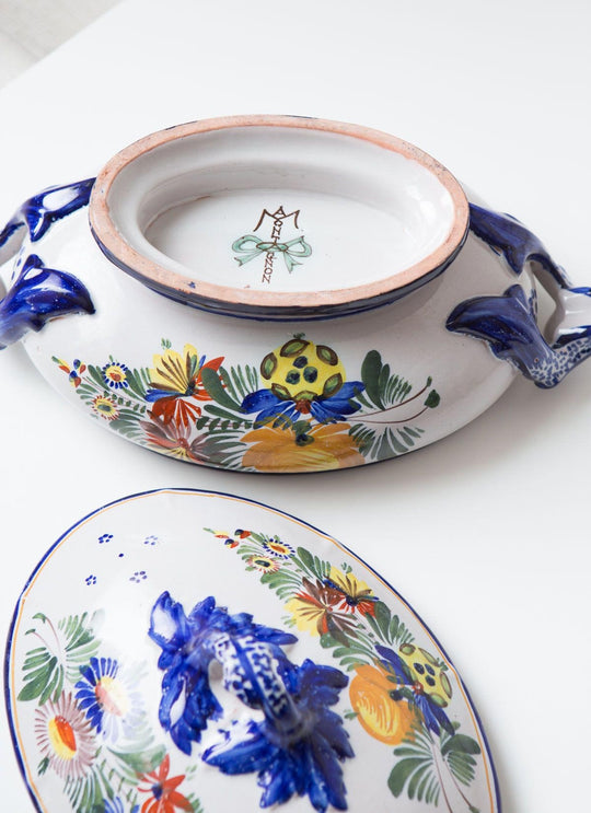 Sopera terre cuite Montagnon aprox. 1900 french tureen