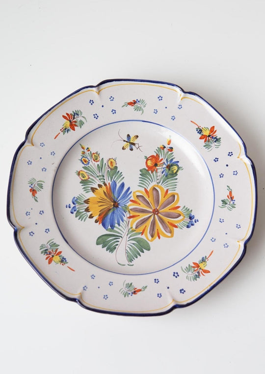 fuente terre cuite Montagnon aprox. 1900 french plate