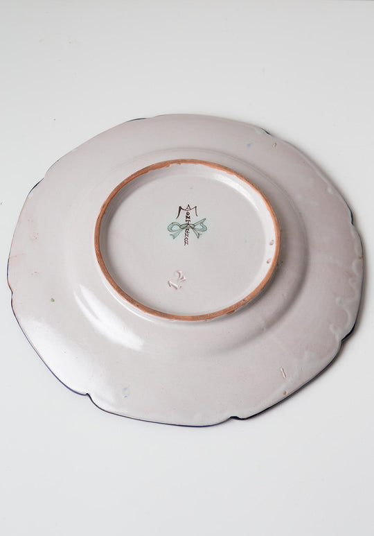 fuente terre cuite Montagnon aprox. 1900 french plate