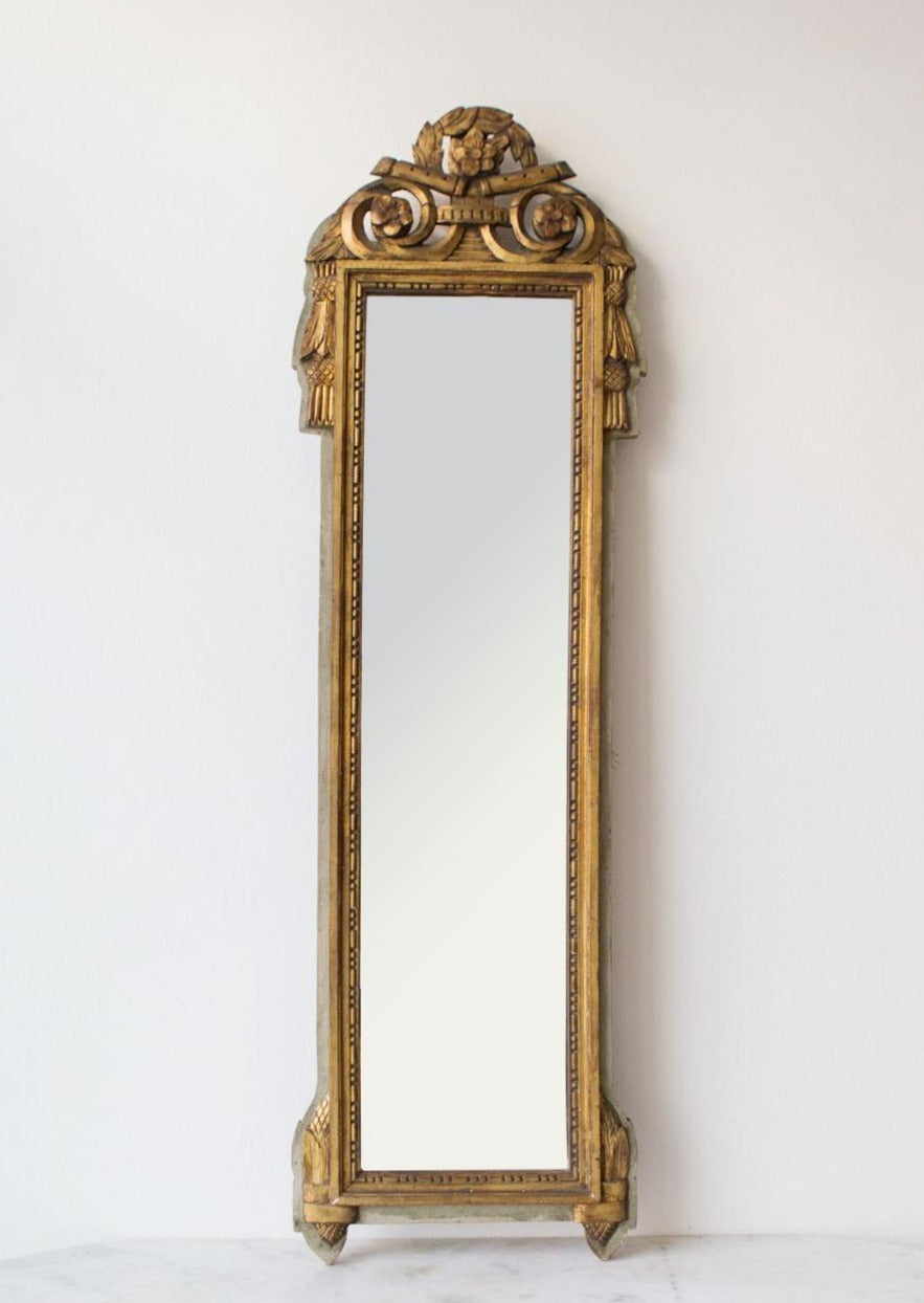 espejo antiguo dorado francés vintage mirror 