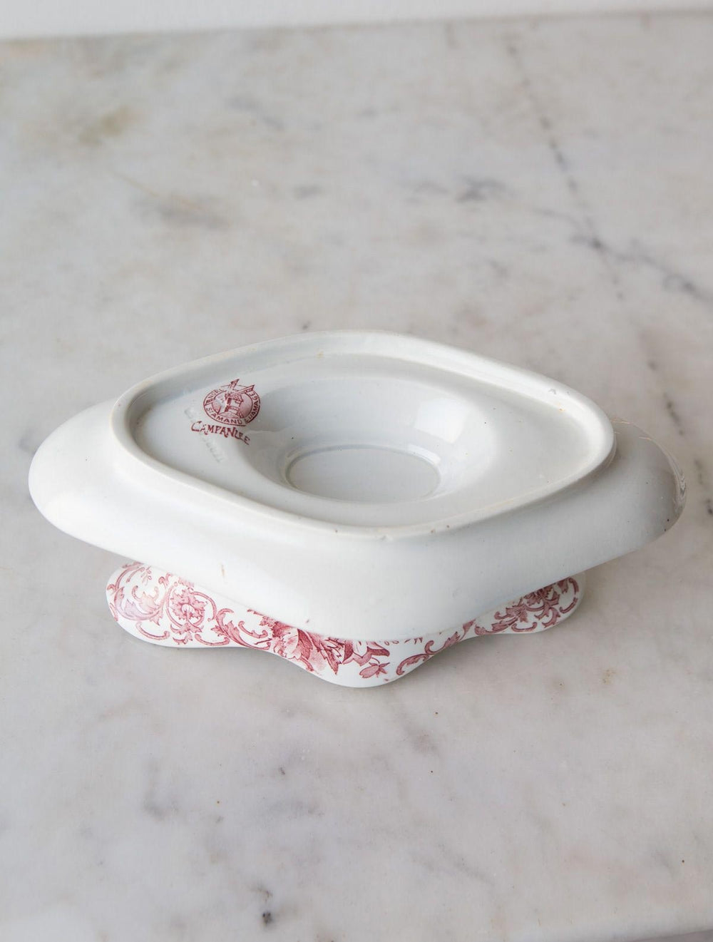 Salsera antigua francesa Saint Amand c. 1900 sauce bowl