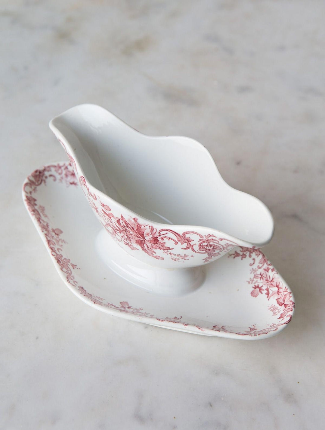 Salsera antigua francesa Saint Amand c. 1900 sauce bowl