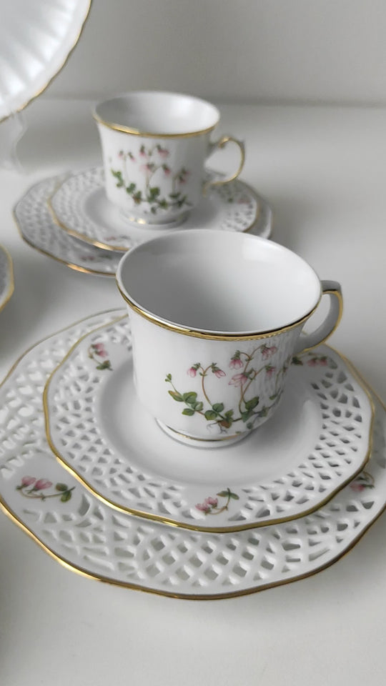 juego café porcelana sueca linnea borealis hackefors