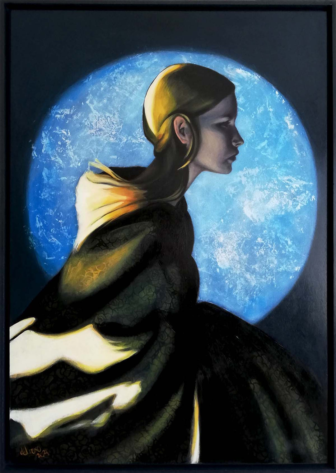 ONCE IN A BLUE MOON. Retrato por María del Roxo (100*70 cm)