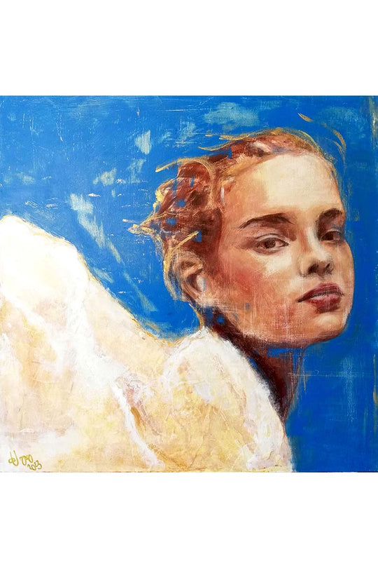 ANGEL. Retrato de María del Roxo (50*50 cm)