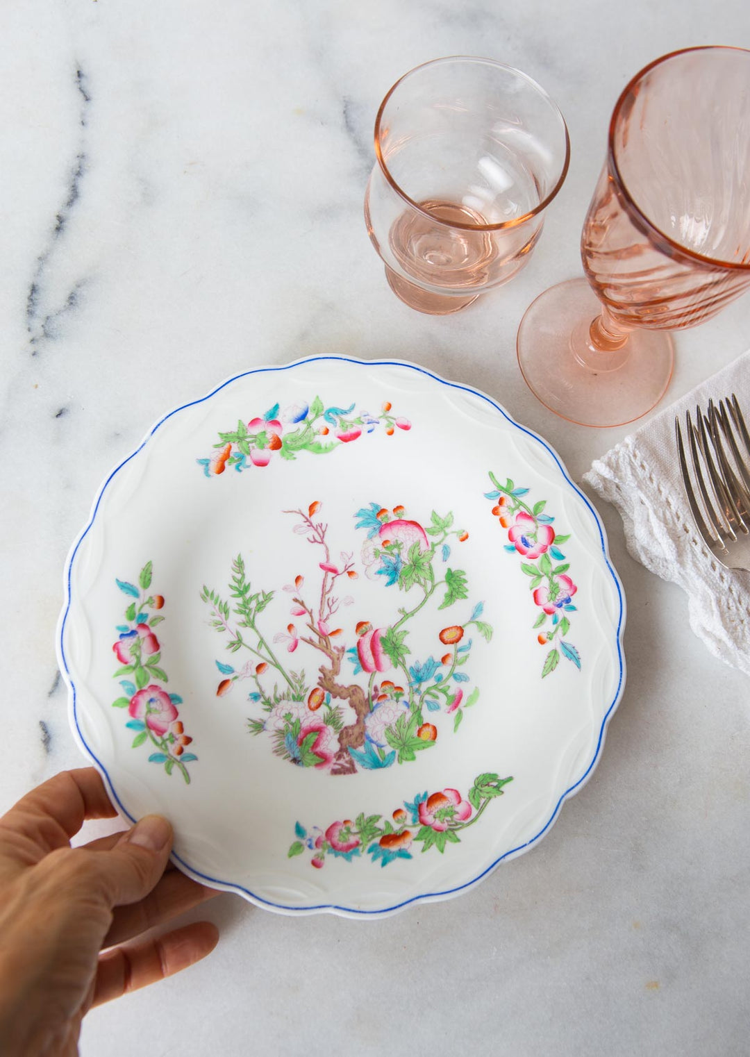 Juego de 10 antiguos platos ingleses Minton Indian Tree 1851 (23