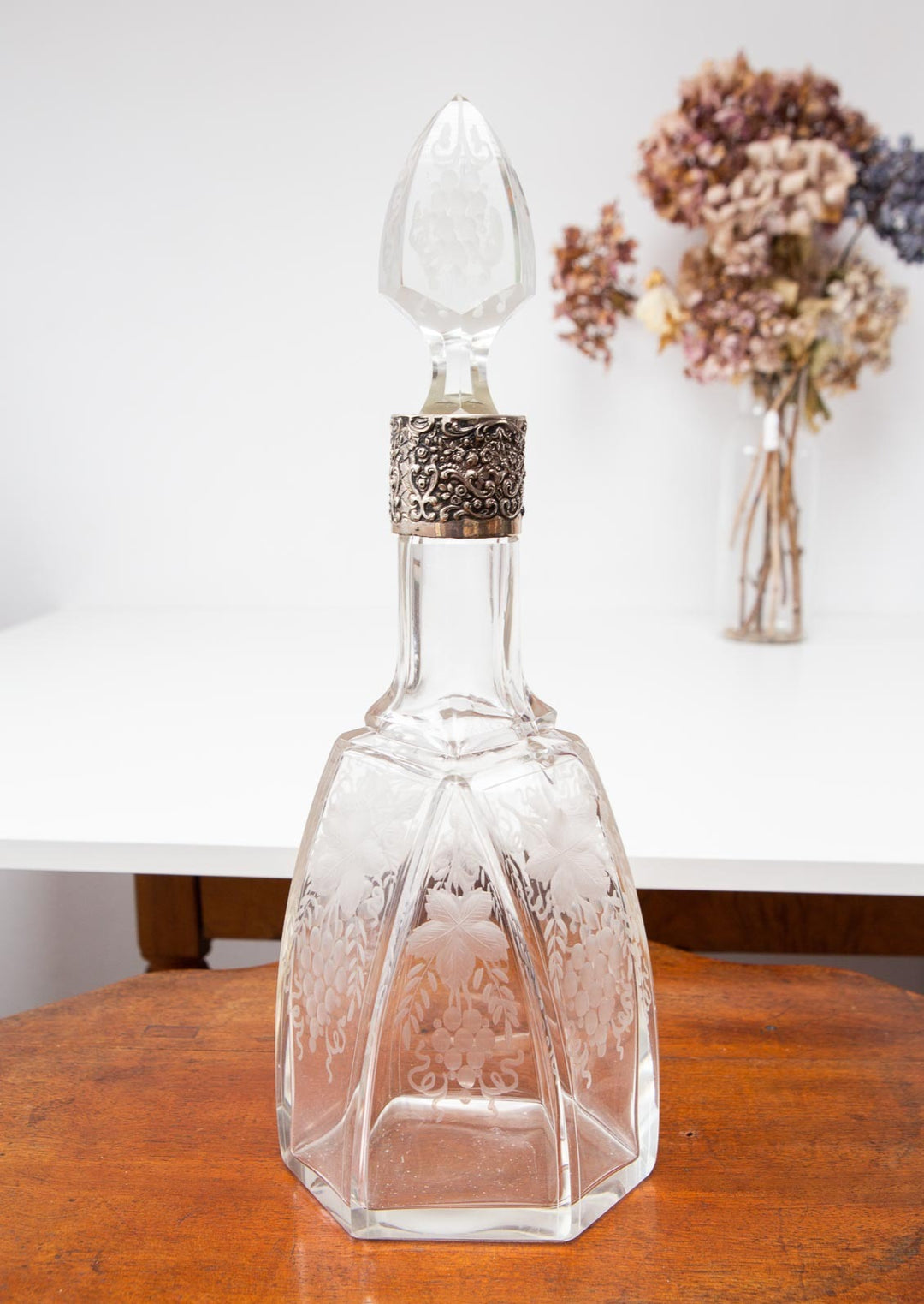 botella licor cristal tallado