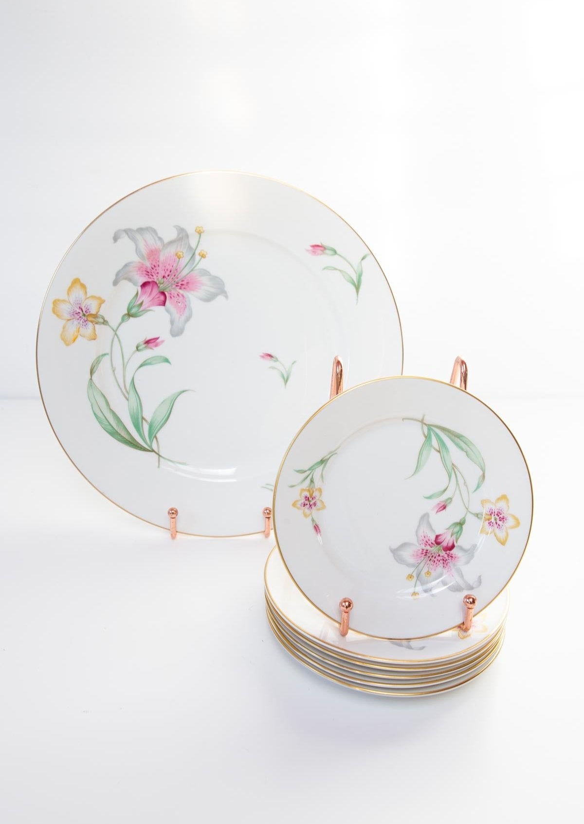 juego postre porcelana alemana rosenthal vintage