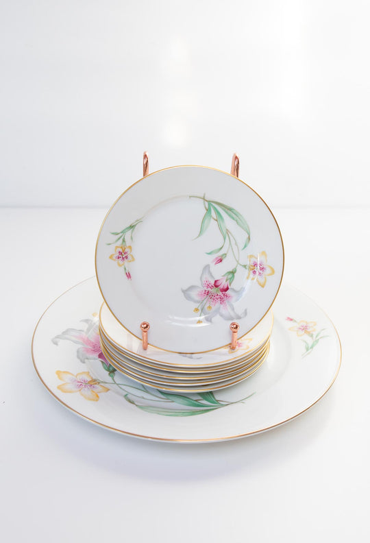juego postre porcelana alemana rosenthal vintage
