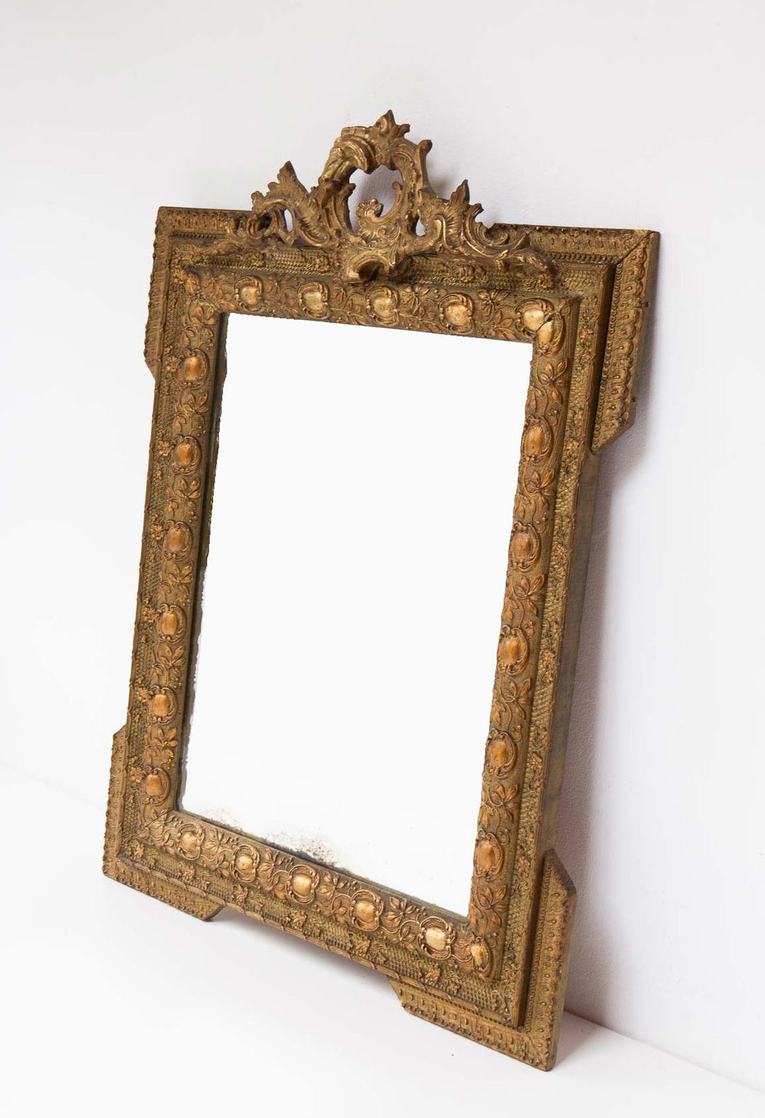 antiguo espejo francés napoleón III dorado