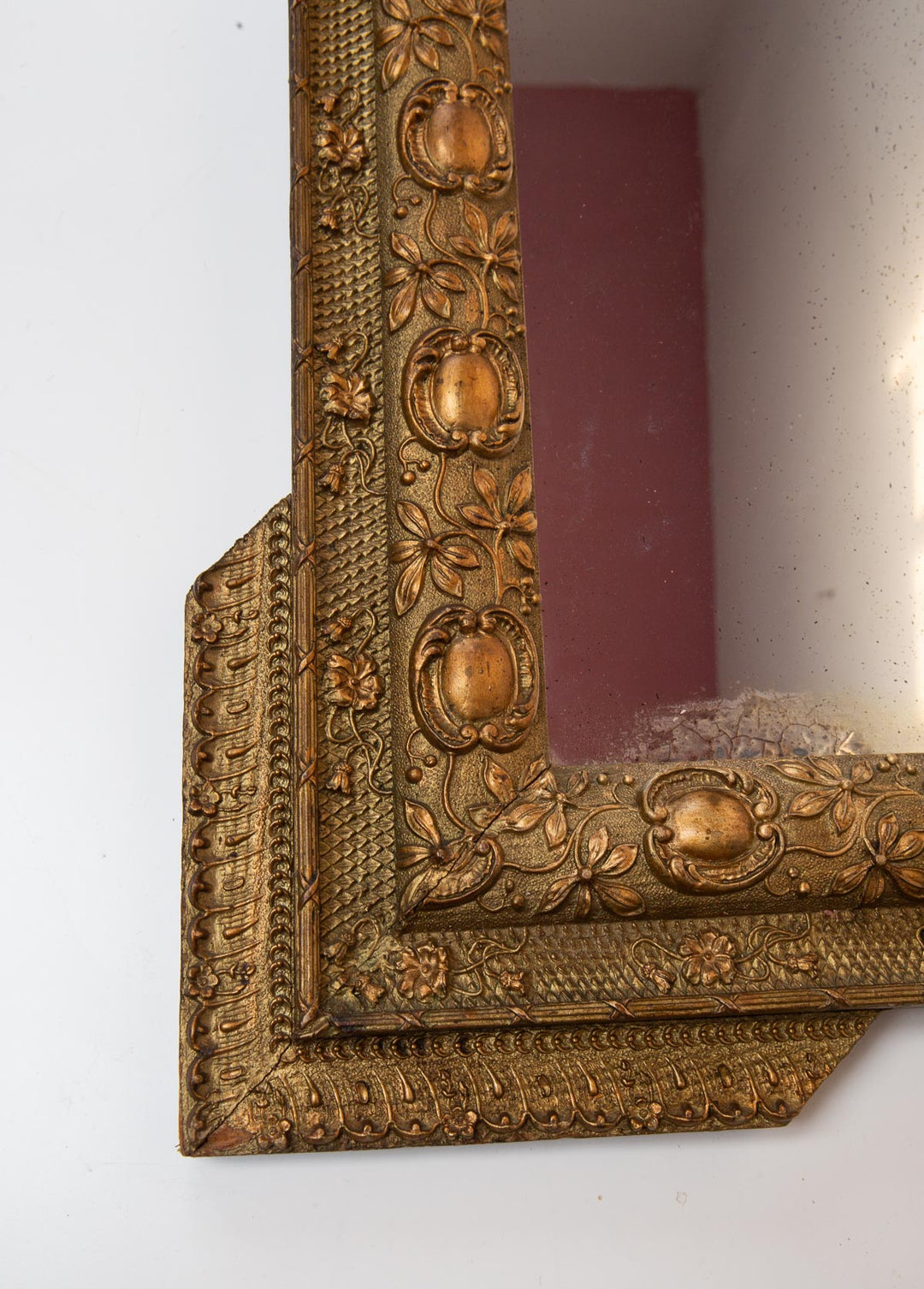 antiguo espejo francés napoleón III dorado