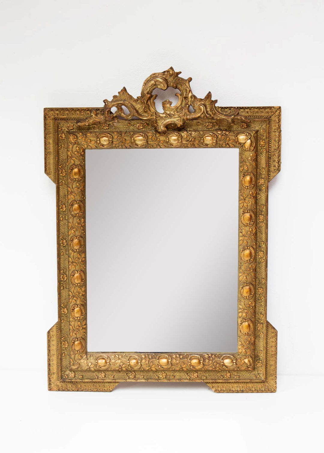 antiguo espejo francés napoleón III dorado
