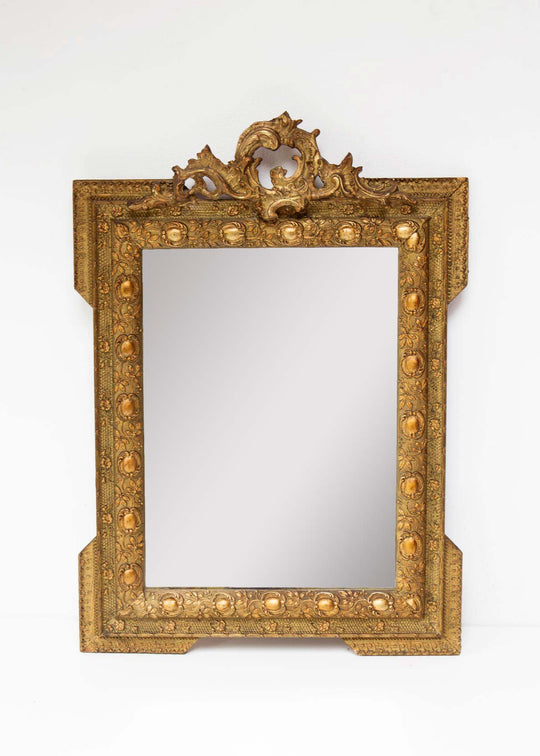 antiguo espejo francés napoleón III dorado