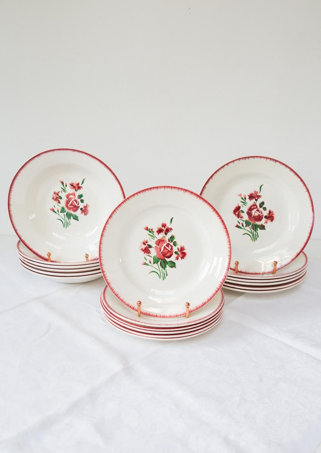 platos loza francesa vintage sarreguemines french dinner plates