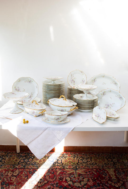 antigua vajilla porcelana limoges w guerin co 1900 antique french dinner service