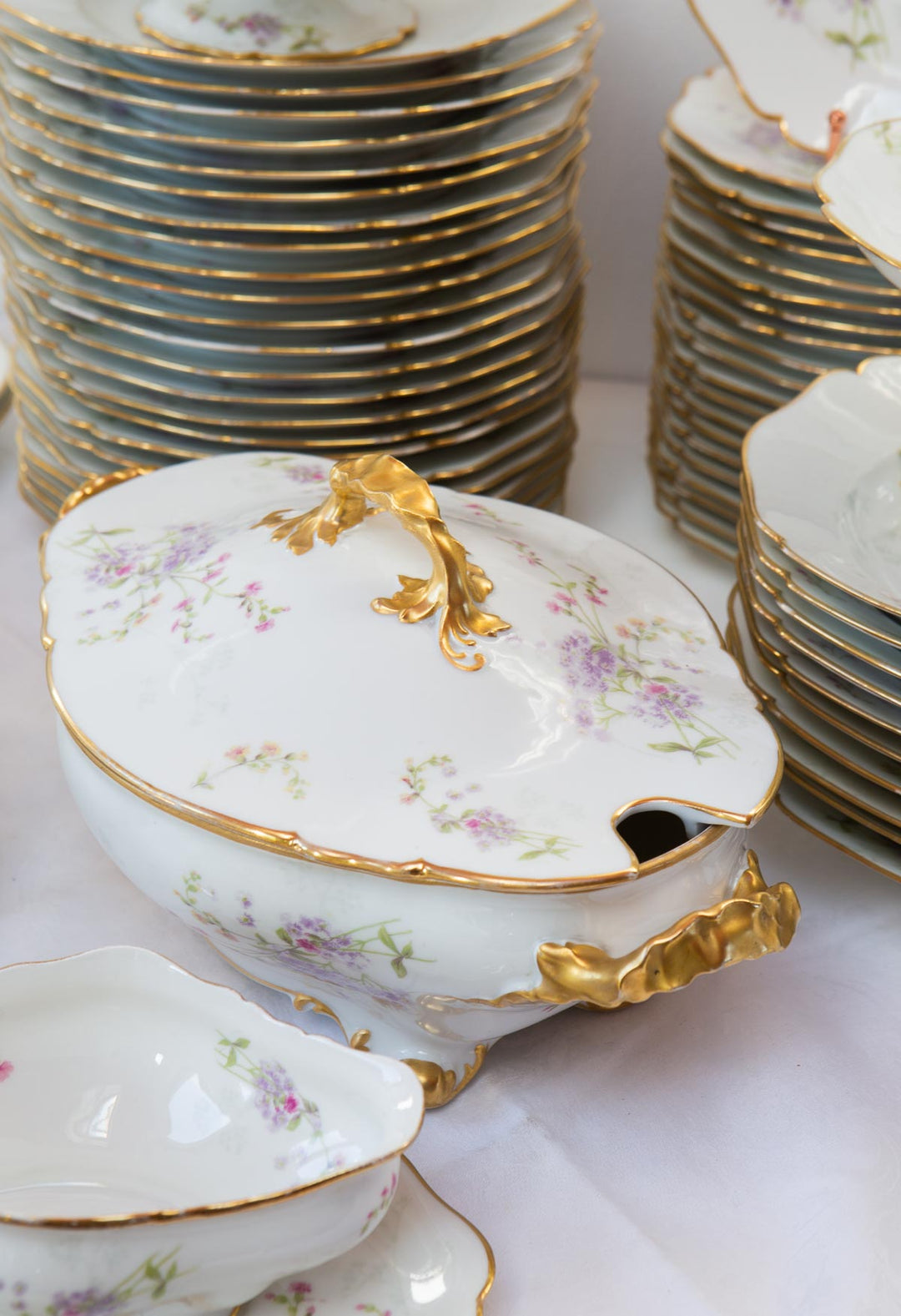 antigua vajilla porcelana limoges w guerin co 1900 antique french dinner service