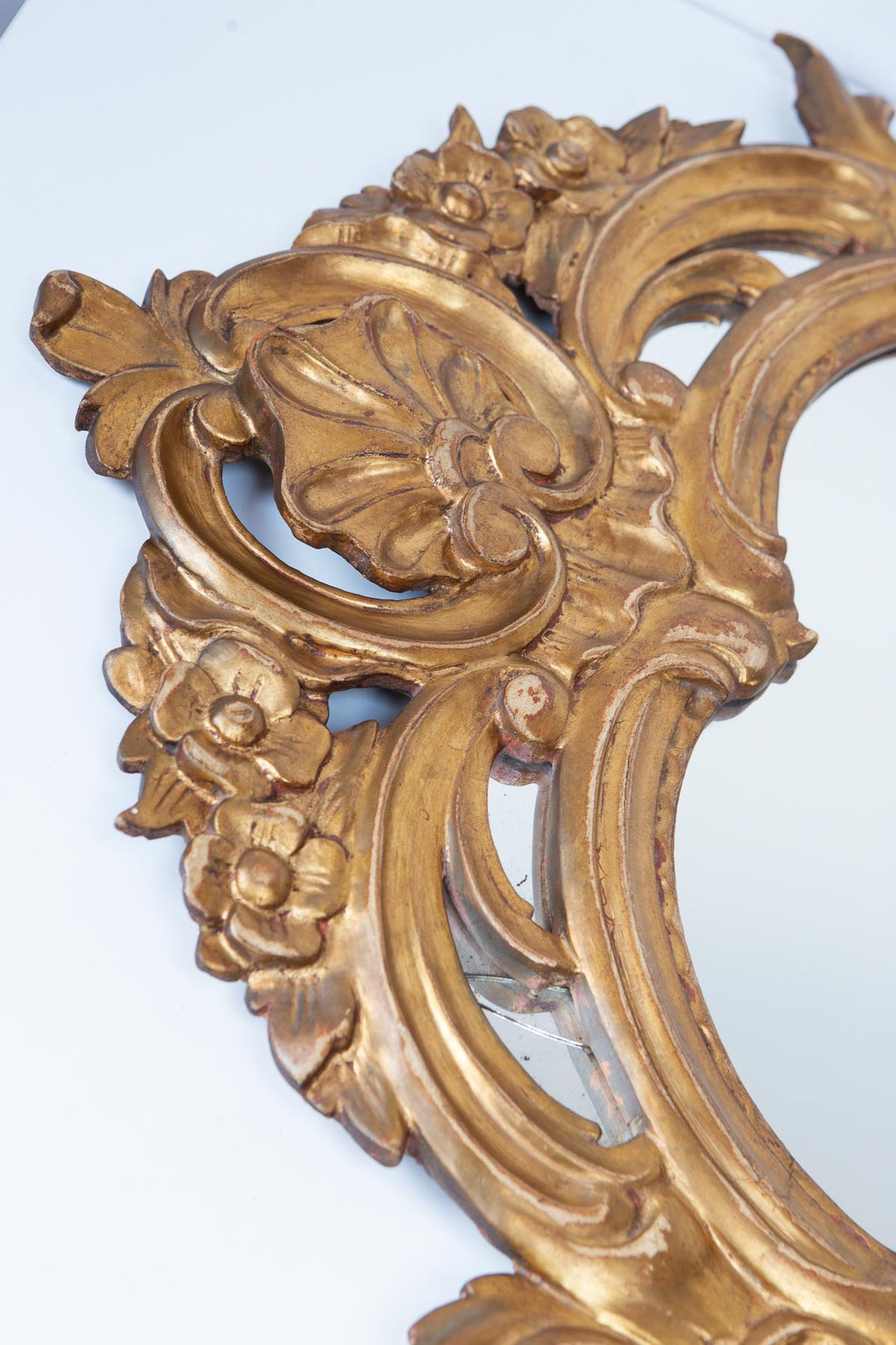 Antiguo espejo dorado francés estilo barroco antique french gilded mirror