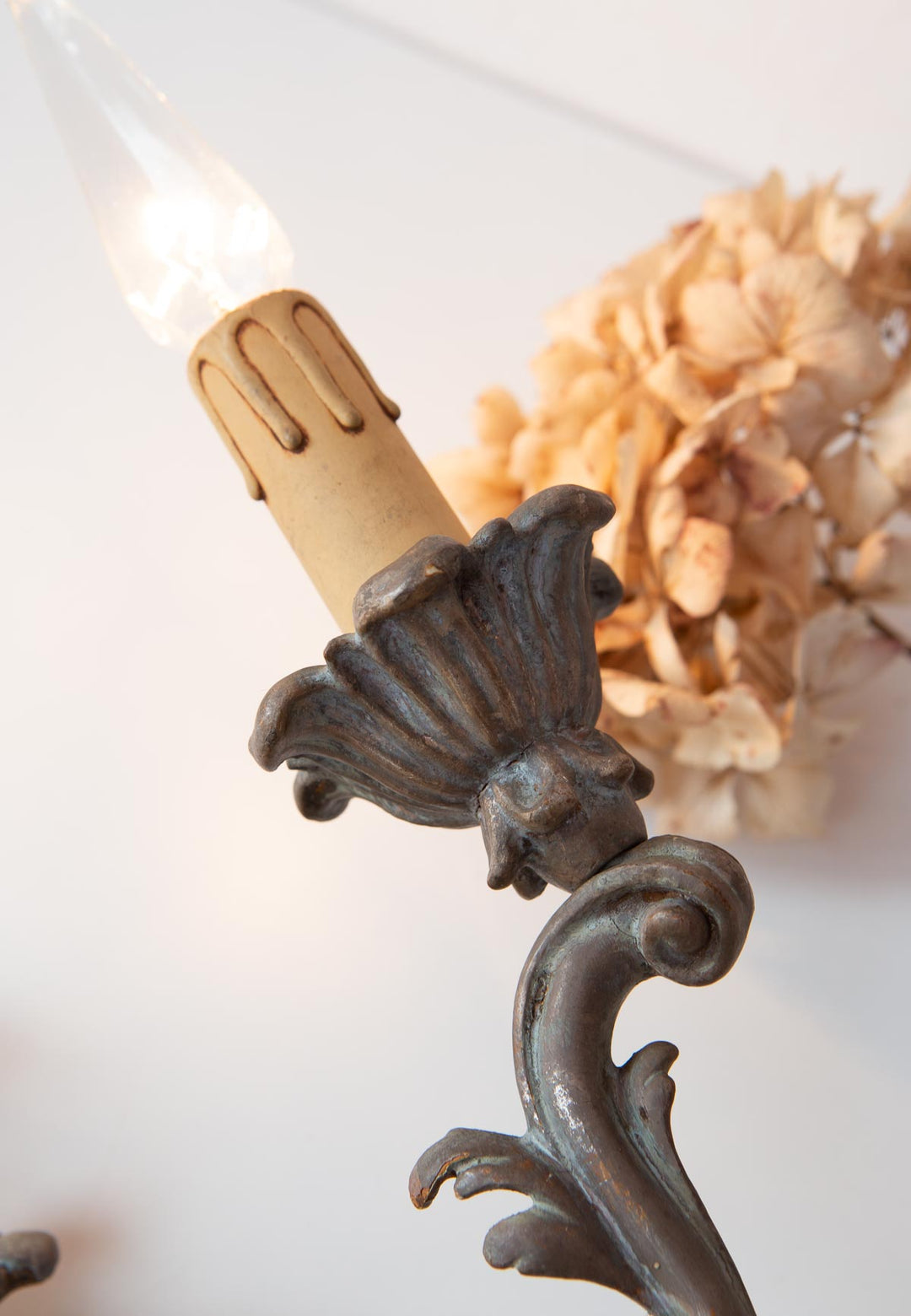 gran aplique florentino italiano vintage italian sconce