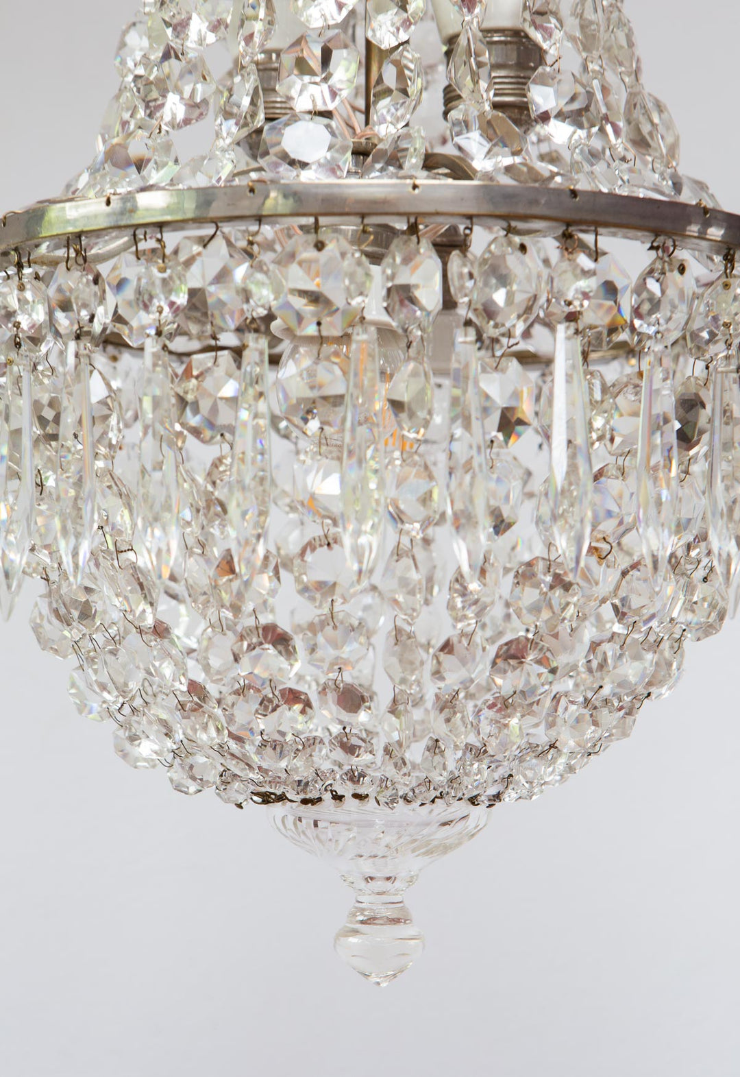 Lámpara De Techo Barroca Palazzo INT – Cristal, Dorada, No Electrificada, 34x50cm