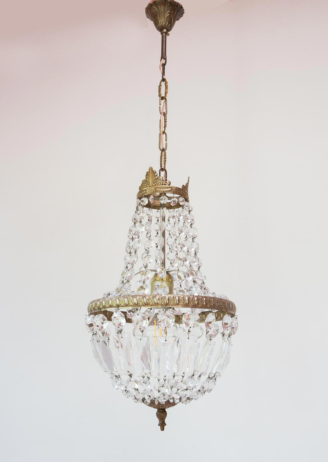 lampara techo francesa vintage cristales antique french chandelier