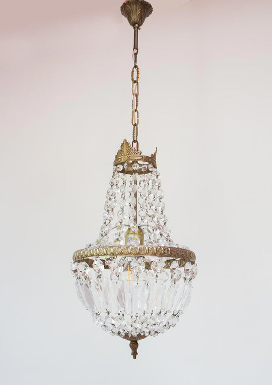 lampara techo francesa vintage cristales antique french chandelier