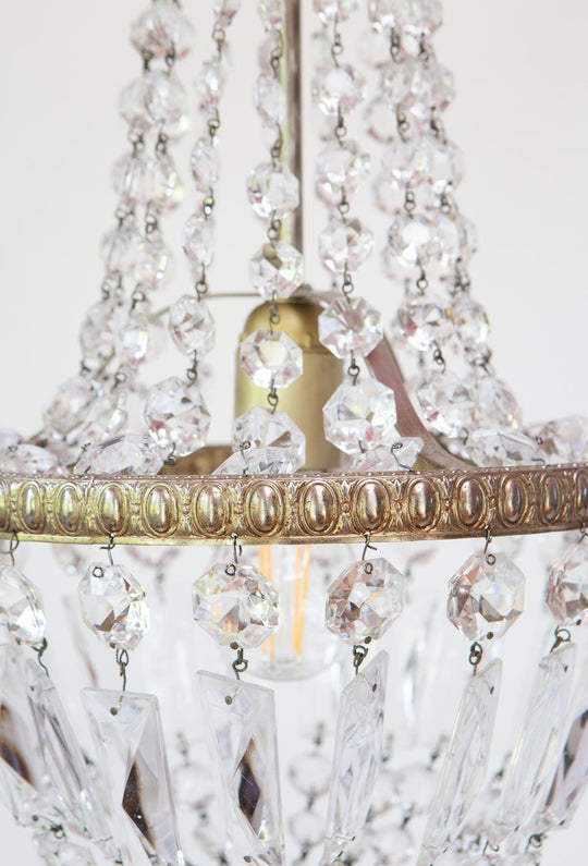 lampara techo francesa vintage cristales antique french chandelier