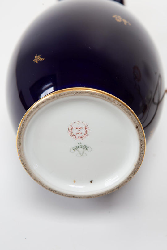 Lámpara de mesa montura jarrón porcelana Sèvres 1943 (34 cm)